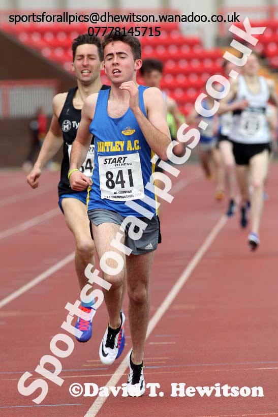Senior mens 1500 metres, North Eastern Track and Field Champs, Gateshead Stadium. Photo: David T. Hewitson/Sports for All Pics